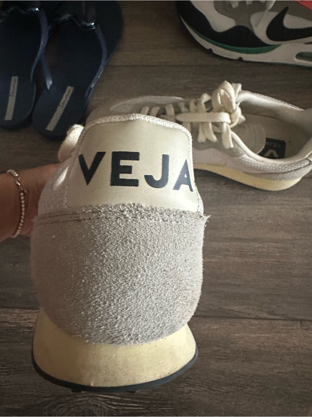 VEJA Women’s Beige Suede & Canvas Sneakers